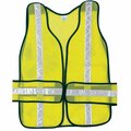 Mcr Safety Garments, Chevron, Tear Away, Poly Mesh Safety Ves, L CHEV2L